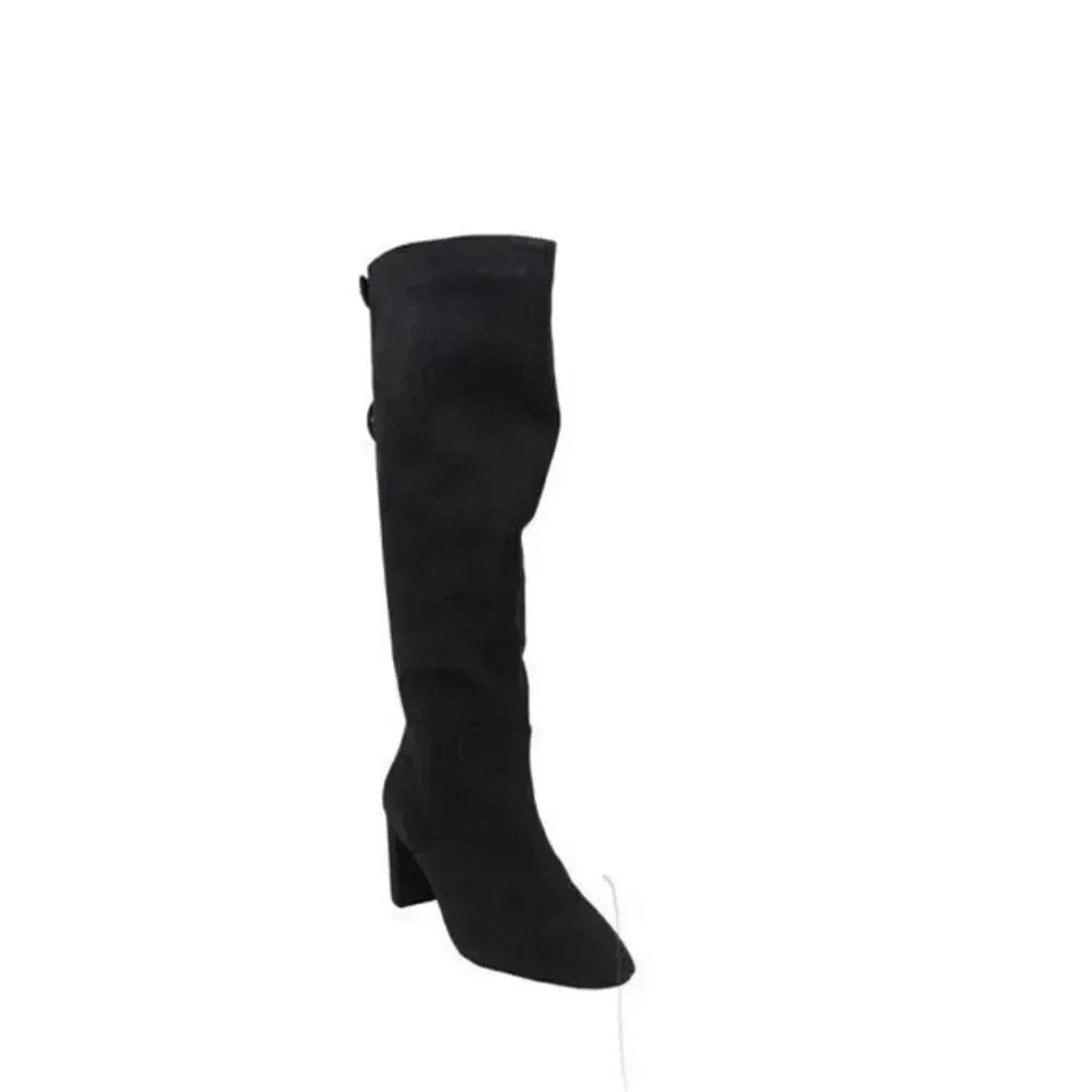 Alfani Womens Nessiil Leather  Toe Knee  boots